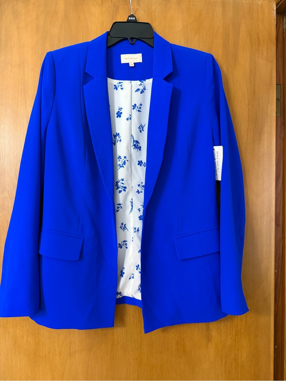 Skies Are Blue Bright Royal Blue Women's Blazer